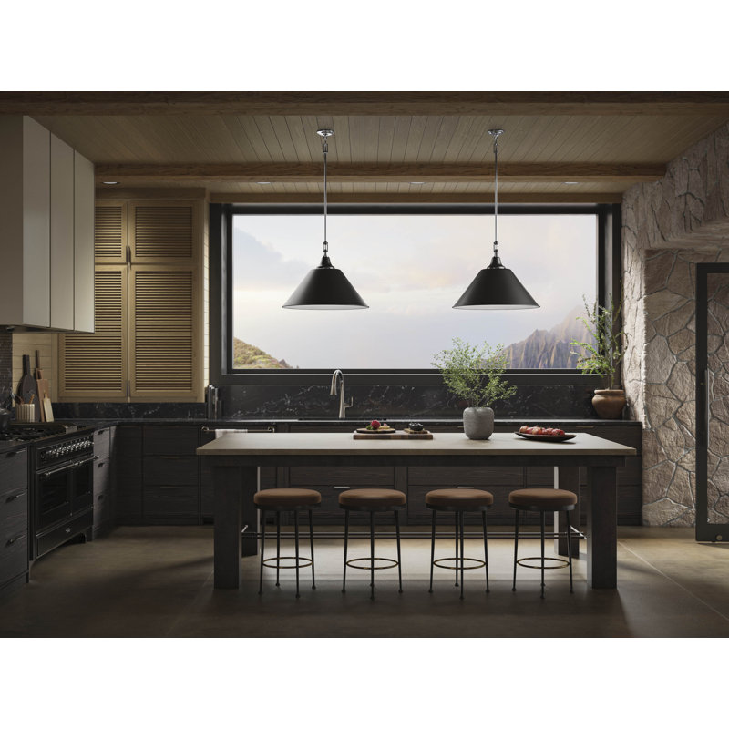 Varla 24 In. Pendant, 72.44" H x 24" W x 12.38" D, Chrome