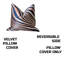 Housse de coussin carré en velours Abdulazim