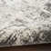 Machine Woven Polyester Area Rug in Cream/Gray
