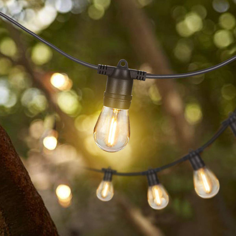 Guirlande de 27 lumières DEL à énergie solaire standard incassable à 12 ampoules