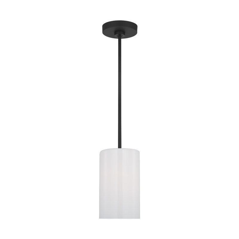 1 - Light Single Pendant, Yes, Midnight Black