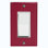 Plain Dark Red 1 - Gang Toggle Light Switch Standard Wall Plate