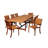 Anautica 9 Piece Teak Finish Outdoor Furniture Dining Set-1170686822