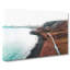 Coast of Isle of Skye in Scotland in Abstract - Wrapped Canvas-55314011