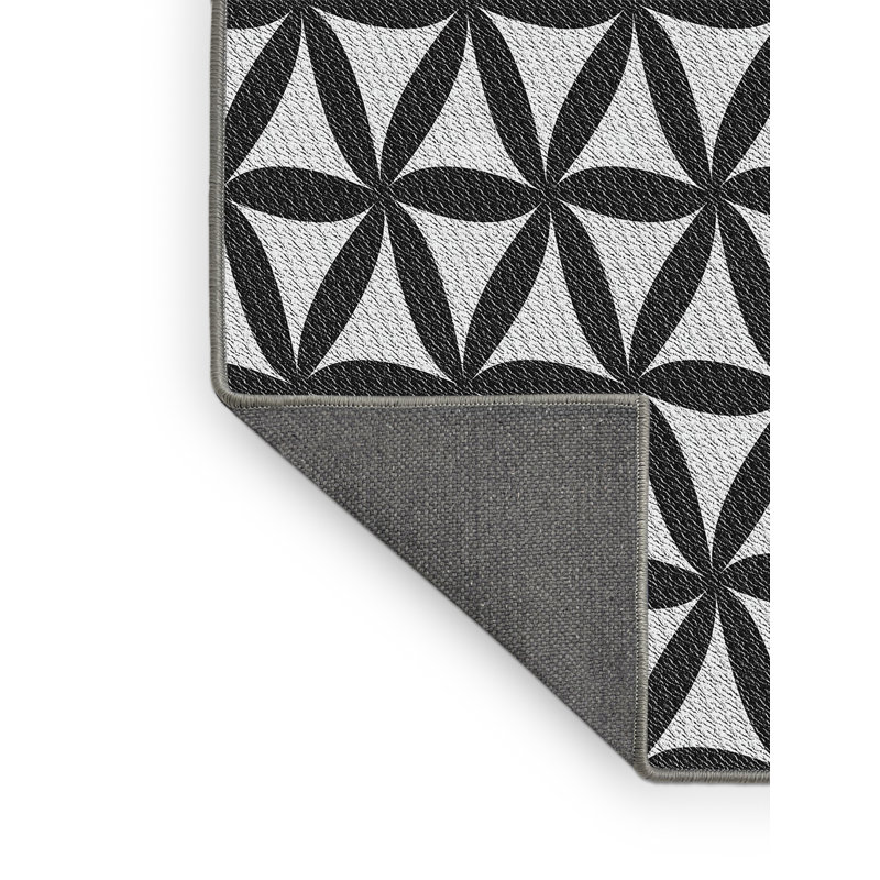 Tapis gris Power Loom, Rectangle 5 pi x 7 pi