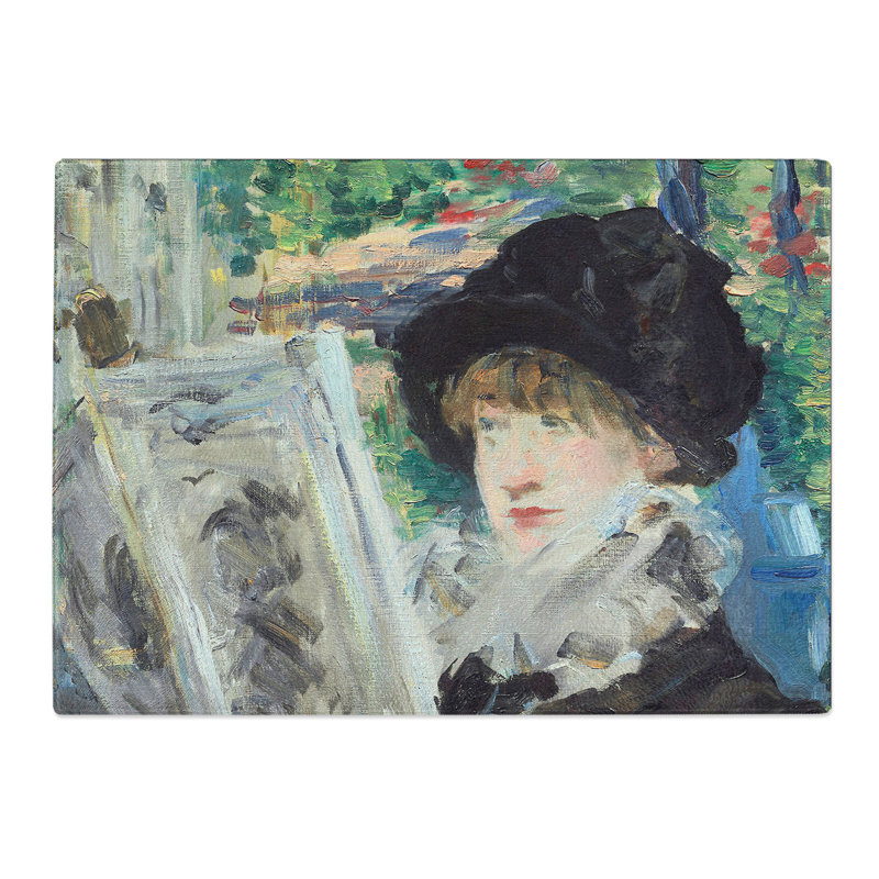 Woman Reading by Edouard Manet Chopping Board, 0.4cm H x 28.5cm W x 39cm L