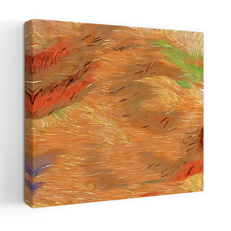 Sand Dunes Abstract Contemporary Landscape Nature Wall Art Print, 81.28cm H x 81.28cm W