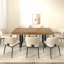 Table de salle à manger extensible, table de cuisine extensible en bois de style campagnard moderne-1361473798