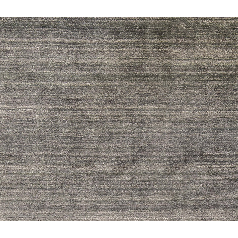 Tapis gris anthracite de haute qualité noué à la main