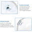 Lavabo de salle de bain ovale encastré Pure White - lavabo en céramique 19 "x 16" avec trop-plein, faible absorption d'eau, aux égratignures et aux taches, résistance aux acides, surface à gratter