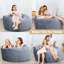 Bean Bag Chair 48 Inch Giant Memories Foams Beanbag with Removable Washable Velvet Cover, Cozy Sofa Chair for Adults Kids Living Room-1124869756