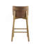 Tabouret de bar d'intérieur en bois Pari, finition noyer, ensemble de 2