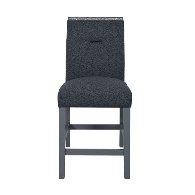 TABOURETS DE BAR ARIYA GRIS FONCÉ 2PK
