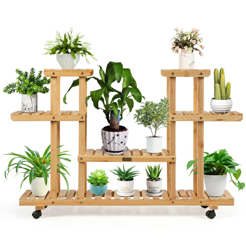 Support pour plante à 4 roulettes