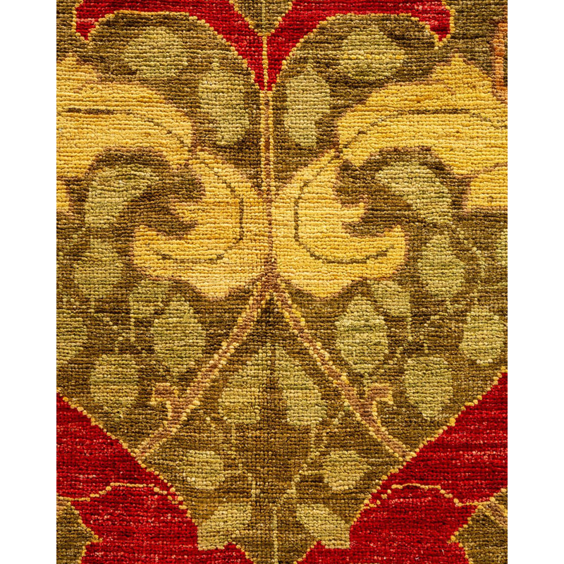 Tapis noué à la main Tibbits, unique en son genre - brun