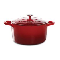 MasterPRO Gastro Ceramic by 4.8 qt Cast Aluminum Dutch Oven Non Stick Interior and Vented Glass Lid Size: 4.8 qt MPUS14026-GRY