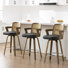Tabouret de bar et tabouret de bar 26,77 po avec accoudoirs