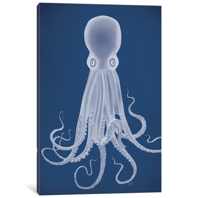 « octopus 8 i », impression sur toile, H 40 po x l 26 po x P 1,5 po