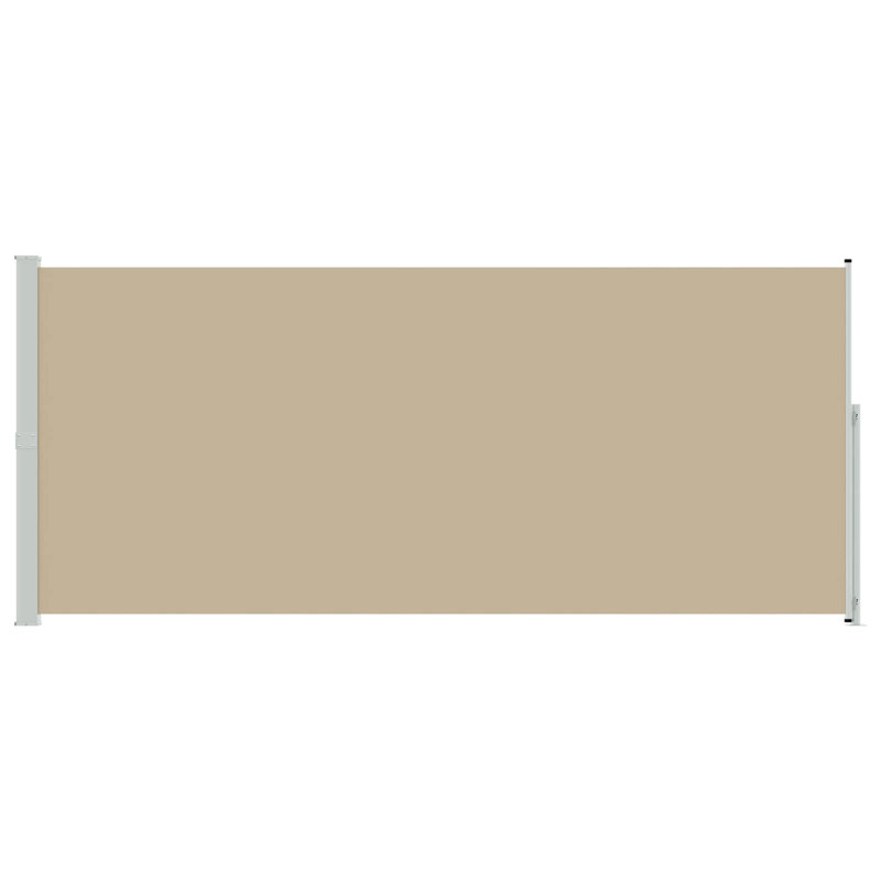 Auvent latéral rétractable en polyester vidaXL, 78,74 po x 196,85 po, Beige