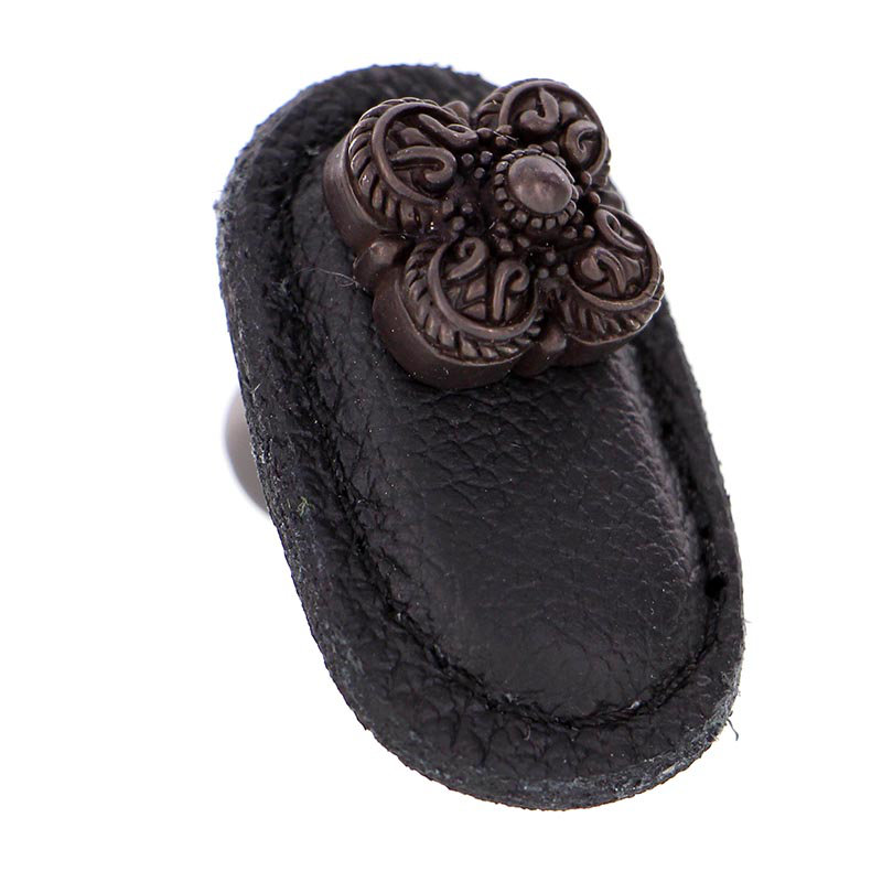 Poignée fantaisie Napoli de 1,75 po de longueur, Noir, Bronze huilé