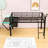 Janelyn Kids Loft Bed with Drawers-126232417