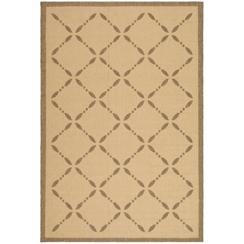Tapis d'intérieur / extérieur à motif géométrique Coreatha Martha Stewart, Rectangle 4 pi x 5 pi 7 po
