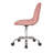Set Of 2 Modern Armless Office Chair With Wheels, Adjustable Height Mid-Back Swivel Desk Chair-938009383