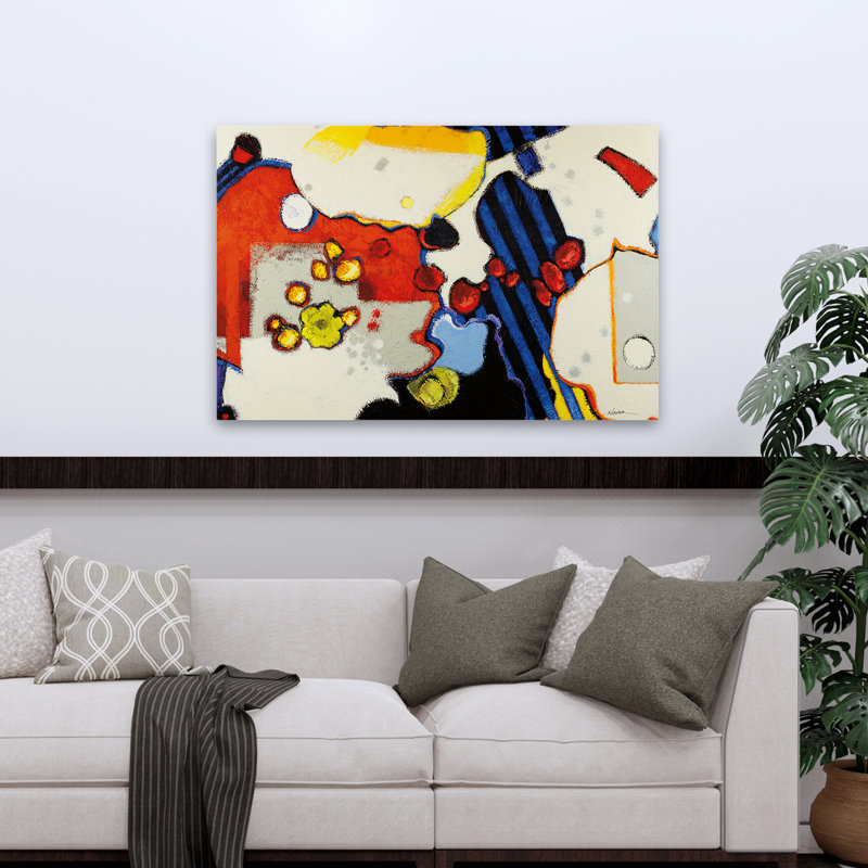 Abstract Spots Mod, 32" H x 48" W