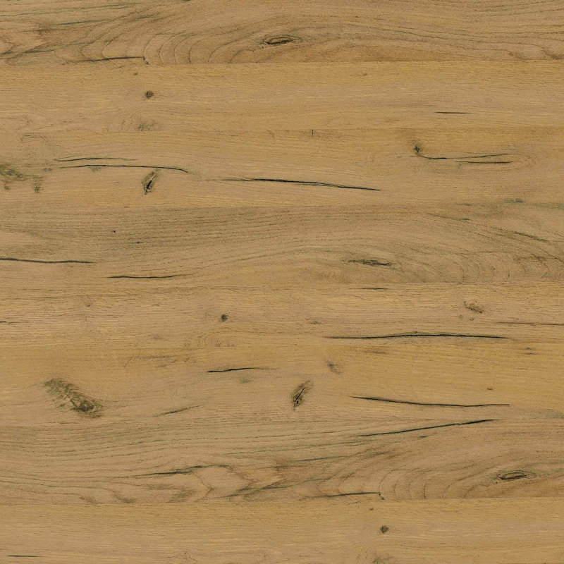 Table de bout carrée en chêne doré et noir avec panneau de particules et rangement en bois de style Mid-Century moderne
