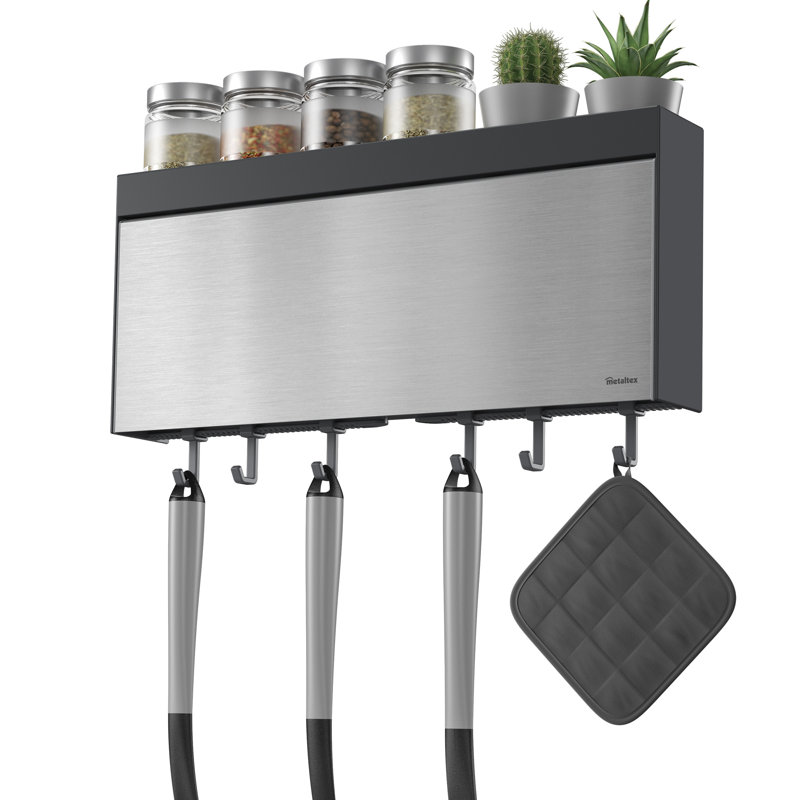 Tango INOX kitchen roll holder, holder for 3 rolls and accessories, stainless steel