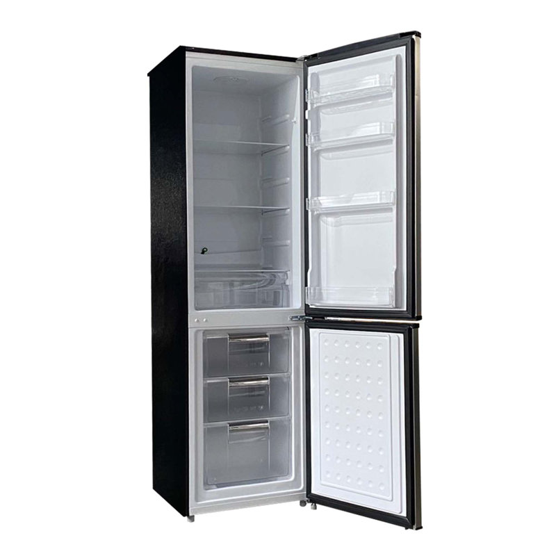Hamilton Beach 9 Cu. Ft. Bottom Mount Retro Refrigerator, Platinum