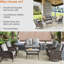 Chaise de patio avec coussins-844923049