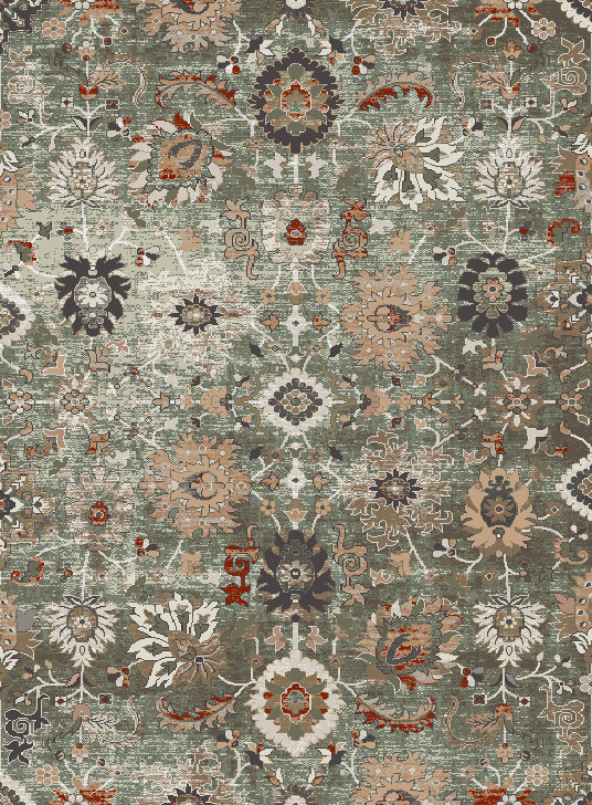 Plymouth Foster Transititonal Area Rug, Rectangle 5'3" x 7'2"
