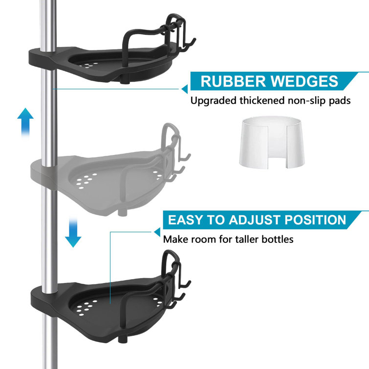 Steel L Shaped Tension Pole Caddy Chrome - Made By Design™ – Independent  Pieces