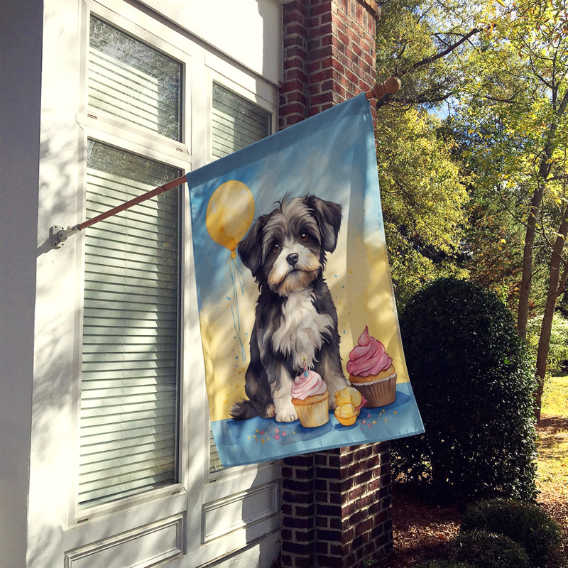 Drapeau «Happy Birthday House», Bichon havanais
