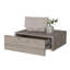 Functional Bedroom Nightstand In Grey With Ample Drawer Space For A Comfortable Experience-1683158664