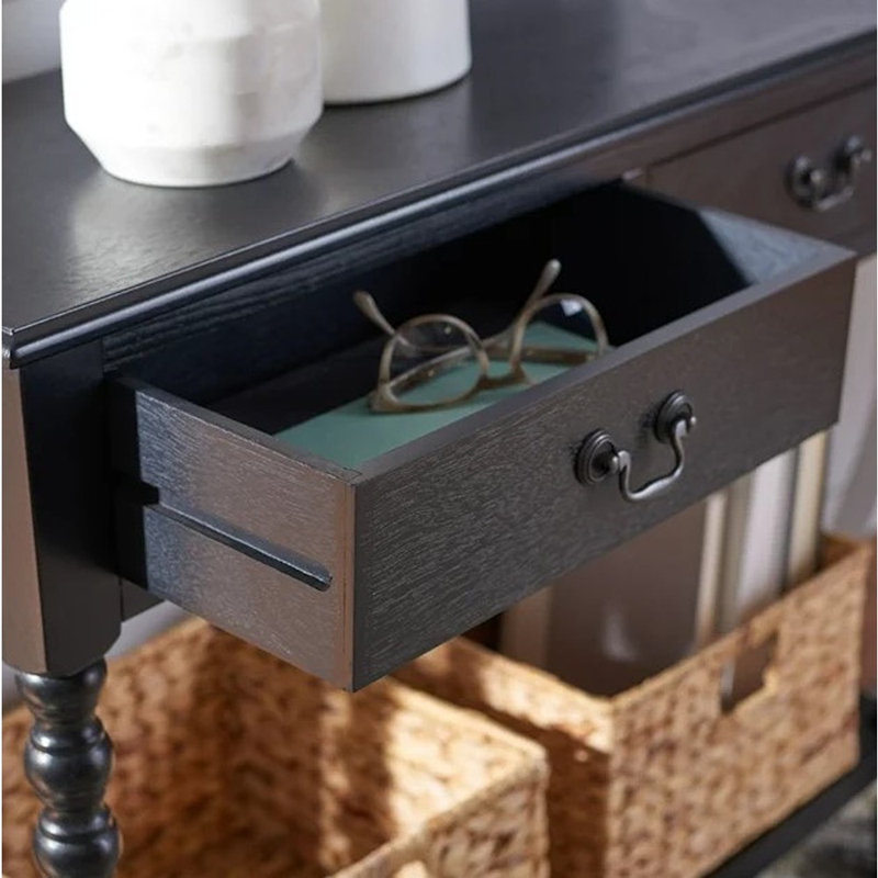 Toulonne 35.5'' Console Table, Black