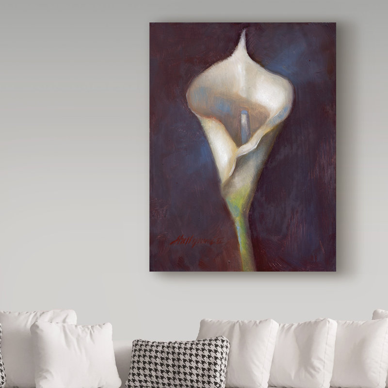 «Calla Lily White» par Galan, reproduction d'art sur toile tendue, H 24 po x l 18 po x P 2 po