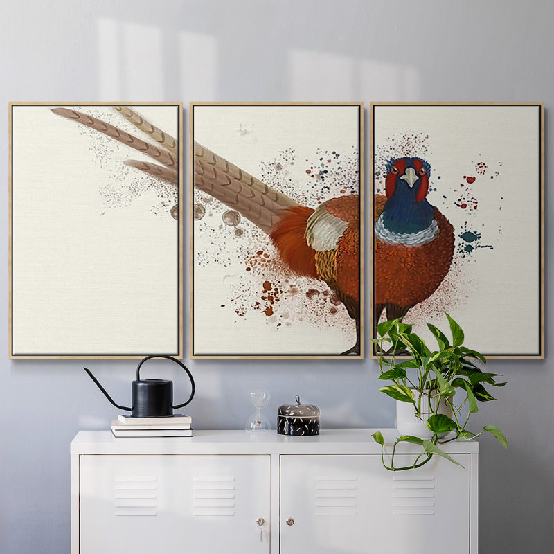 Pheasant Splash 7 3 pièces, H 36 po x l 75 po x P 2 po, Naturel