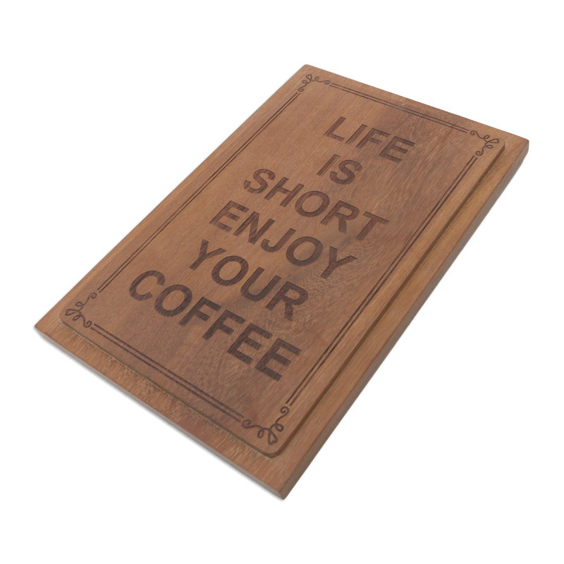 Plaque murale en bois