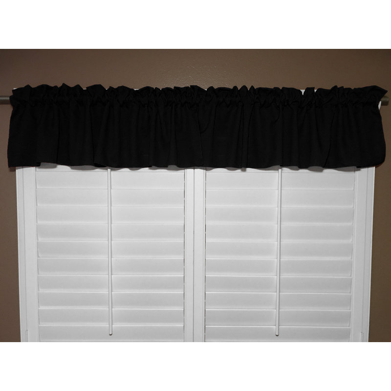Cantonnière sur mesure l 58 po Pastorella, L 58 po x L 32 po, Noir