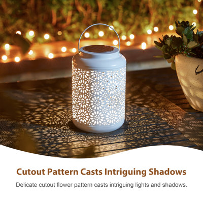 8.75'' Solar Powered Integrated LED Outdoor Lantern