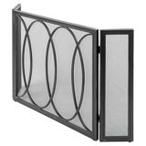 Parisian 3 Panel Iron Fireplace Screen
