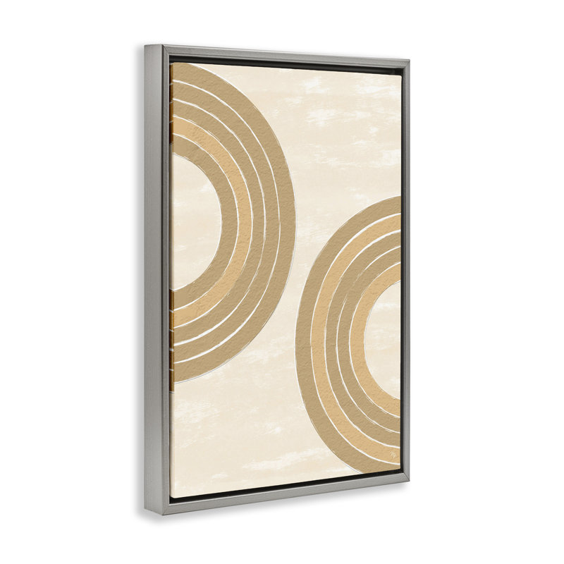 «Neutral Arch Expressions» par Martina Pavlova, Cadre flottant gris lustré, H 25 po x l 17 po x P 1,7 po