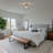 Small Semi Flush Mount Crystal Ceiling Light Bedroom Living Room Chandelier-1469181592-1469265724