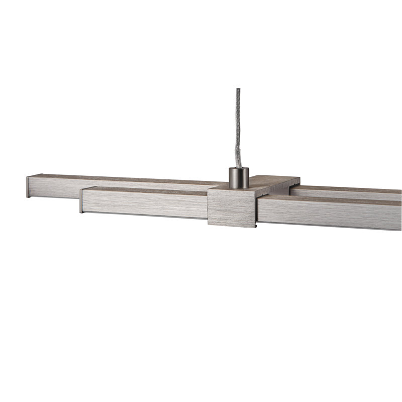 Luminaire suspendu linéaire moderne simple à 2 lumières Amaresh