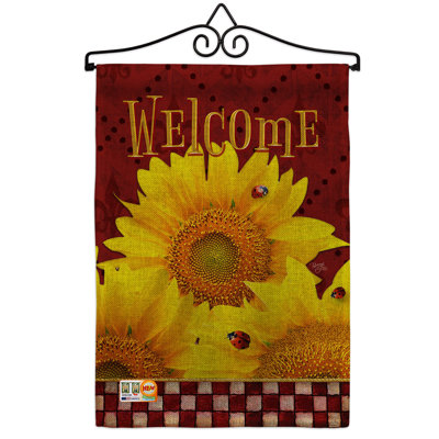 Double Sided 18.5'' H x 13'' W Polyester Garden Flag