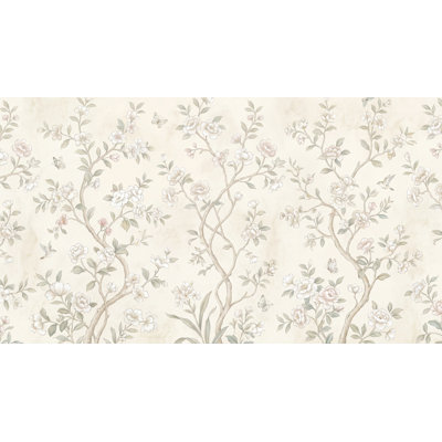 Papier peint floral chinois Chinoiserie