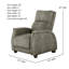 Fauteuil inclinable en cuir Venus Zero Gravity-50481522-50481162
