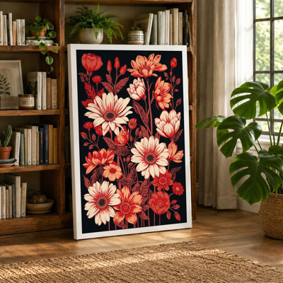 Garden at Dusk Botanical - Wrapped Canvas